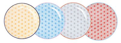 Gebaksborden Set - Tokyo Design Studio - Star Wave - 16x2cm - Set van 4