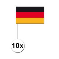 10 zwaaivlaggetjes Duitsland 12 x 24 cm - thumbnail