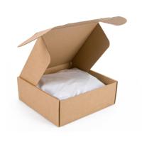 Postdoosjes met klepsluiting enkelgolf 105 x 105 x 61 mm bruin | 30 stuks