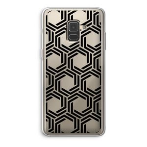 Geometrisch patroon: Samsung Galaxy A8 (2018) Transparant Hoesje