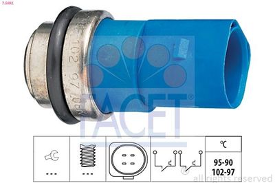 Temperatuurschakelaar, radiateurventilator 75692
