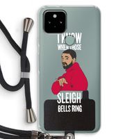 Sleigh Bells Ring: Pixel 5 Transparant Hoesje met koord