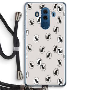Miauw: Huawei Mate 10 Pro Transparant Hoesje met koord