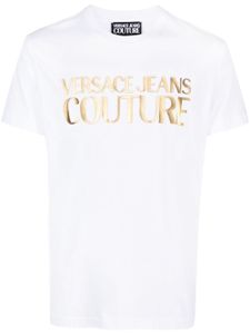 Versace Jeans Couture t-shirt en coton à logo imprimé - Blanc