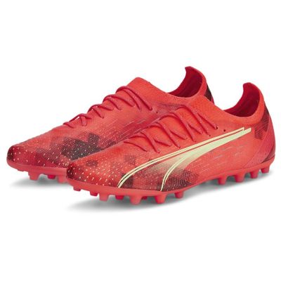 PUMA Ultra Ultimate MG Fearless - Rood/Groen/Zwart