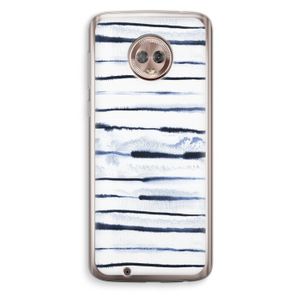 Ink Stripes: Motorola Moto G6 Transparant Hoesje