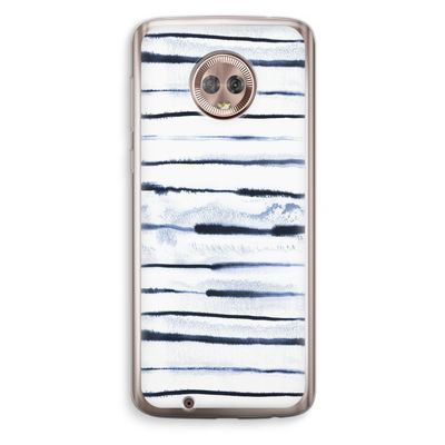 Ink Stripes: Motorola Moto G6 Transparant Hoesje