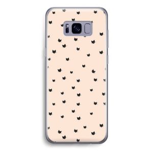Kleine kattenkopjes: Samsung Galaxy S8 Transparant Hoesje
