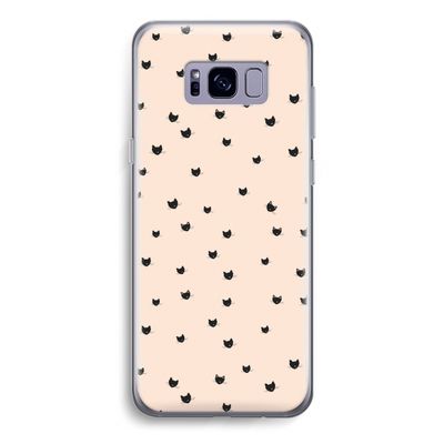 Kleine kattenkopjes: Samsung Galaxy S8 Transparant Hoesje