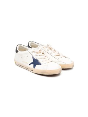 Golden Goose Kids baskets Superstar à lacets - Blanc