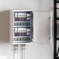 VidaXL Bedieningskast grijs 50 x 24,5 x 70 cm abs kunststof