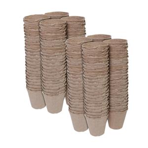 Stekpotje / kweekpot - 192x stuks - 6 cm - turfpotjes