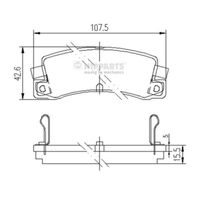 Nipparts Remblokset J3612008