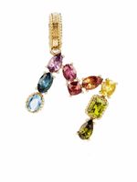 Dolce & Gabbana pendentif Rainbow Alaphabet M en or 18ct orné de pierres variées