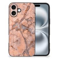 iPhone 16 Marmeren Print Telefoonhoesje Marmer Oranje