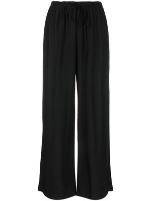 P.A.R.O.S.H. pantalon ample à lien de resserrage - Noir