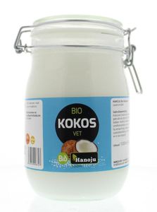 Kokosolie geurloos beugelglas bio