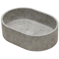 Waskom Ideavit Idea.Rock 40x28x12 cm Ovaal Beton Licht Grijs Ideavit