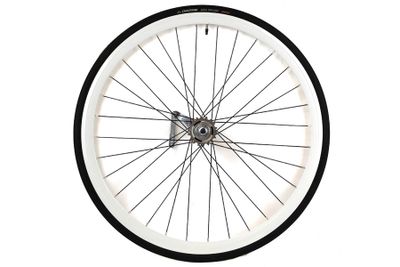 Santafixie Terugtrapem 30mm Achterwiel + Binnenband + Band - Wit Santafixie Terugtrapem 30mm Achterwiel + Binnenband + Band - Wit