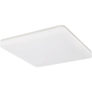 LED Plafondlamp - Plafondverlichting - Badkamerlamp - Andres - Opbouw Vierkant 30W - Waterdicht IP54 - Helder/Koud Wit 6400K - Mat Wit - Kunststof