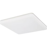 LED Plafondlamp - Plafondverlichting - Badkamerlamp - Andres - Opbouw Vierkant 30W - Waterdicht IP54 - Helder/Koud Wit 6400K - Mat Wit - Kunststof