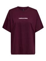 Only Onlvivvi Life S/s Lovely Top Jrs T-shirts Zinfandel The Shop