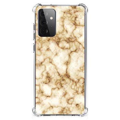 Samsung Galaxy A72 4G/5G Anti-Shock Hoesje Marmer Goud Samsung Galaxy A72 4G/5G Anti-Shock Hoesje Marmer Goud
