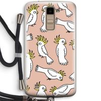 Papegaai: LG K10 (2016) Transparant Hoesje met koord
