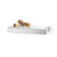 Zack LINEA Planchet - 27x13x3cm - mat glas - mat geborsteld RVS 40383