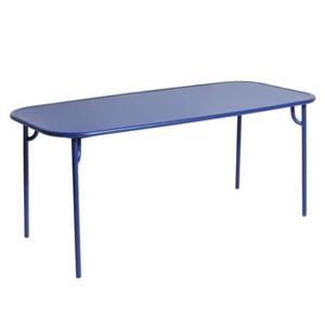 Petite Friture Week-end tuintafel 180x85 met dicht blad blauw