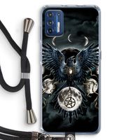 Sinister Wings: Motorola Moto G9 Plus Transparant Hoesje met koord