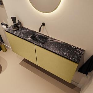 Toiletmeubel Mondiaz Ture Dlux | 120 cm | Meubelkleur Oro | Eden wastafel Lava Midden | Zonder kraangat