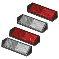 ProPlus Reflector Set - 4 stuks - 2x rood - 2x wit - schroefbevestiging - 104 x 40 mm