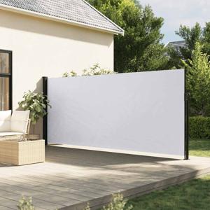 VidaXL Windscherm uittrekbaar 180x600 cm wit