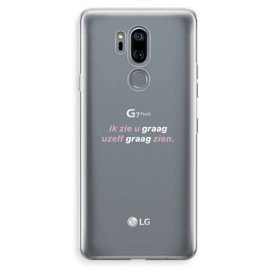 uzelf graag zien: LG G7 Thinq Transparant Hoesje