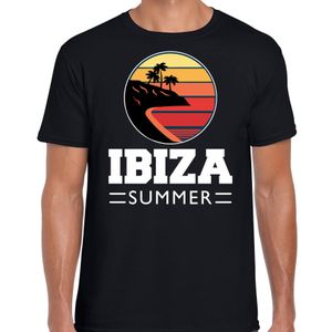 Ibiza zomer t-shirt / shirt Ibiza summer zwart voor heren