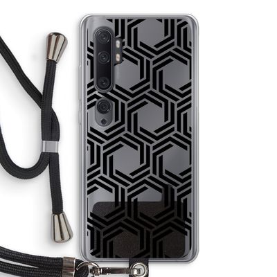 Geometrisch patroon: Xiaomi Mi Note 10 Transparant Hoesje met koord