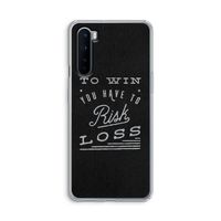 Risk loss: OnePlus Nord Transparant Hoesje