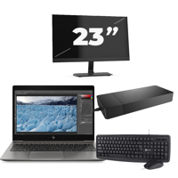 HP Pavilion G6 - Intel Core i3-2e Generatie - 15 inch - 8GB RAM - 256GB SSD - Windows 10 Home + 1x 23 inch Monitor