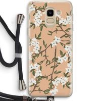 Blossoming spring: Samsung Galaxy J6 (2018) Transparant Hoesje met koord