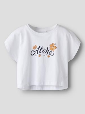 Name it zomer crop top meisjes - wit - NkfVilma
