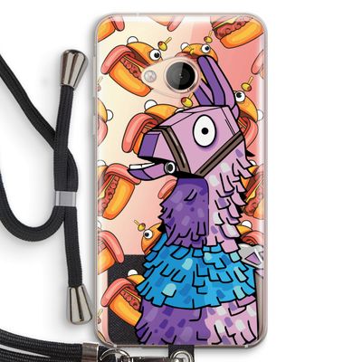 Loot Burger: HTC U Play Transparant Hoesje met koord