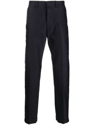 TOM FORD pantalon chino en coton à coupe droite - Bleu