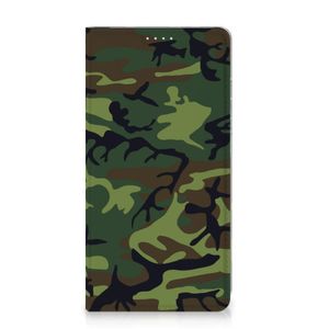 Samsung Galaxy S23 Plus Hoesje met Magneet Army Dark