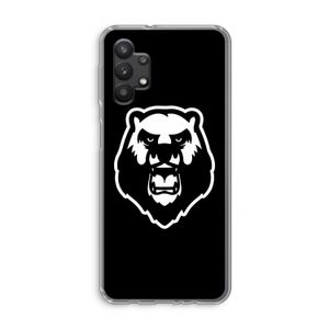 Angry Bear (black): Samsung Galaxy A32 5G Transparant Hoesje