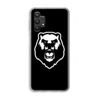 Angry Bear (black): Samsung Galaxy A32 5G Transparant Hoesje