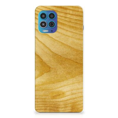 Motorola Moto G100 | Bumper Hoesje | Licht Hout