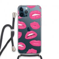 Bite my lip: iPhone 13 Pro Max Transparant Hoesje met koord
