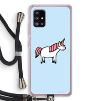 Eenhoorn: Samsung Galaxy A51 5G Transparant Hoesje met koord Eenhoorn: Samsung Galaxy A51 5G Transparant Hoesje met koord