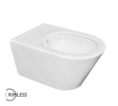 Wiesbaden Luxe rimless wandcloset 53 cm met bidet-functie wit